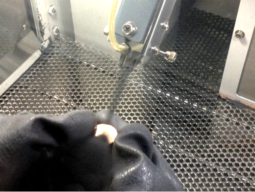 Achieving a mirror finish with a Ra value of 1 μm or less! Introducing our mirror-finish shot blasting machine with an improved polishing process